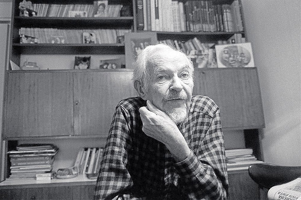 Spivacow en su casa en 1992. Foto: Rafael Calvino