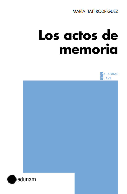 Tapas libro Actos de la memoria
